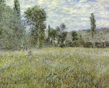 Claude Monet Across the Meadow France oil painting art
